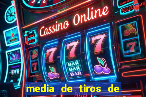 media de tiros de meta por jogo